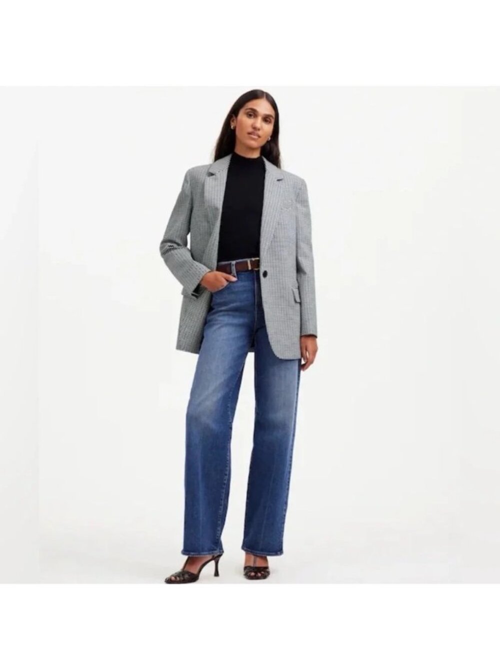 Madewell The Kline Blazer Oversized Business Formal Versatile Size 12 Preppy
